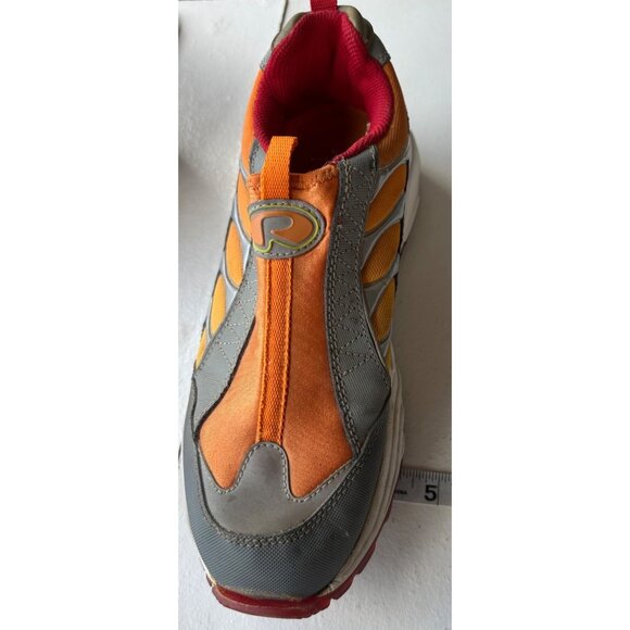 Women's REPORT Racer Leather Sneakers Orange/Red/Gray Size 9 (READ Notes) - Picture 8 of 16